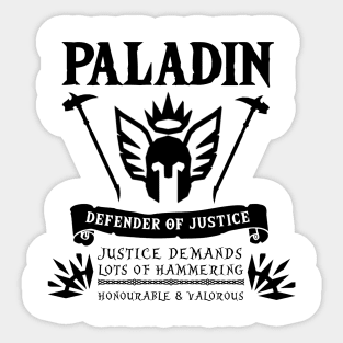 Paladin Sticker